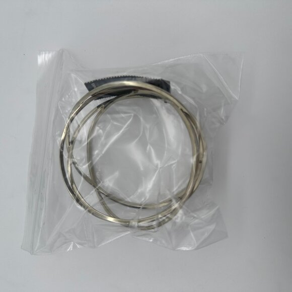 Express Gold Tone Fixed Entangled Geometric Sculptural Bangle Cuff Bracelet - Picture 10 of 11